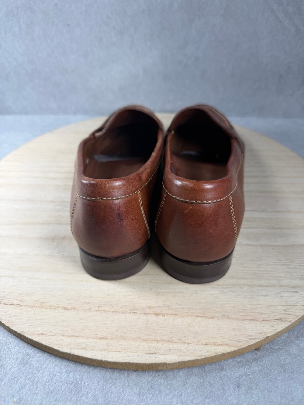 Cole Haan Country Women's 8.5 B Brown Leather Penny Loafers Dress Shoes PGC - Picture 4 of 9